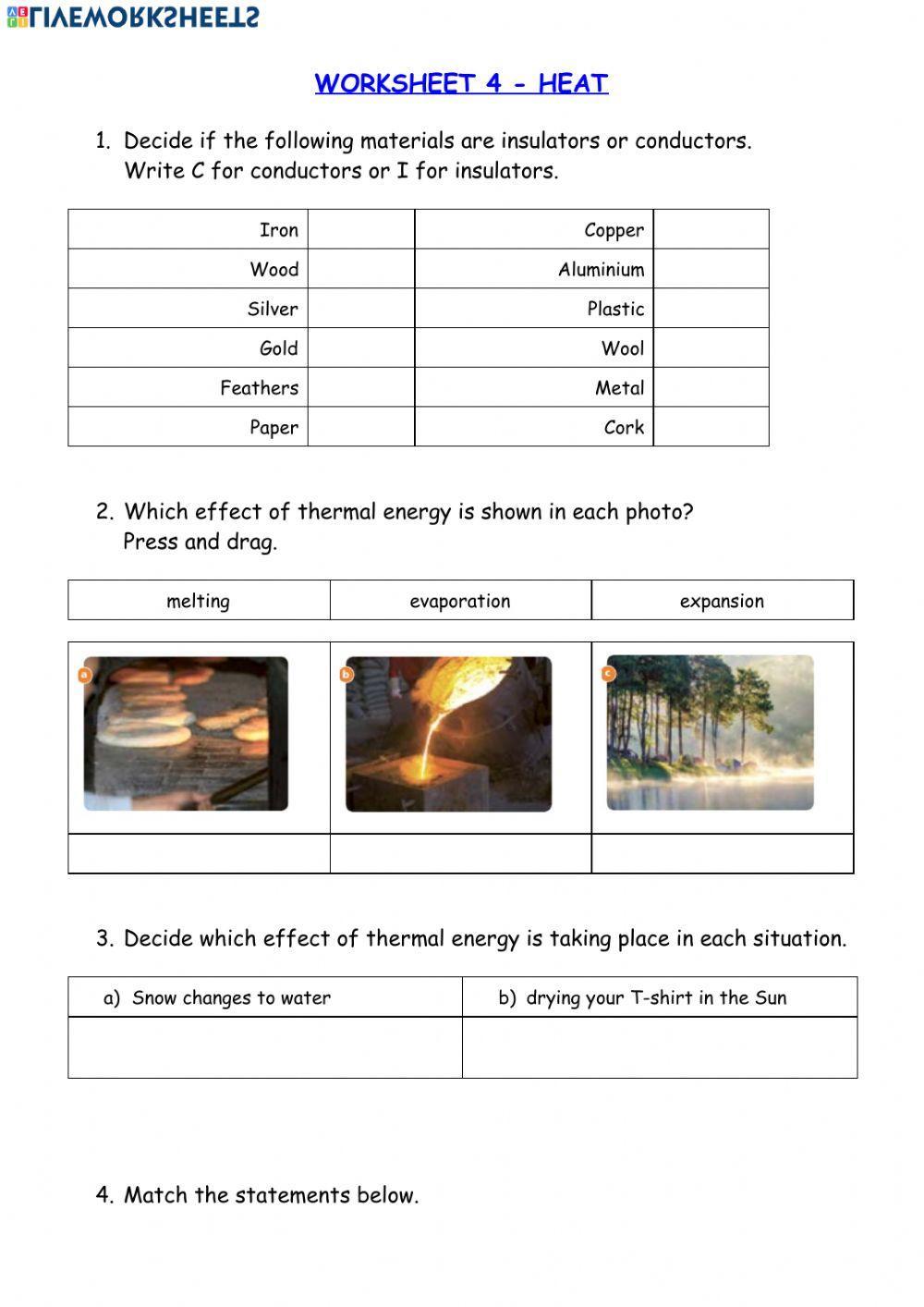 Heat-Thermal energy Heat-Thermal energy