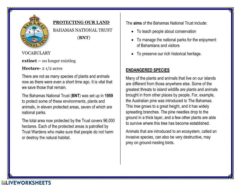 Conserving Our Resources