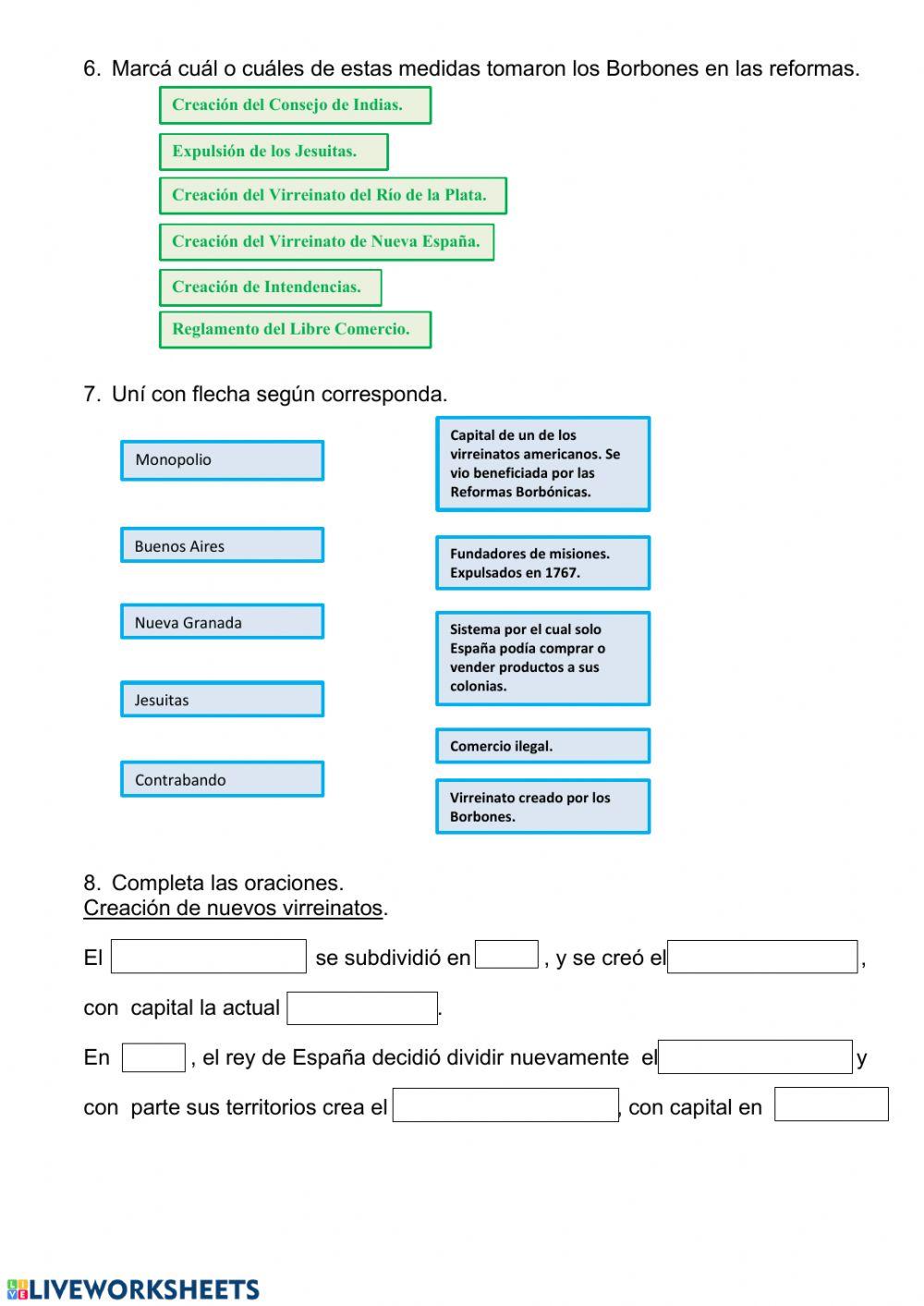 Reformas Borbónicas
