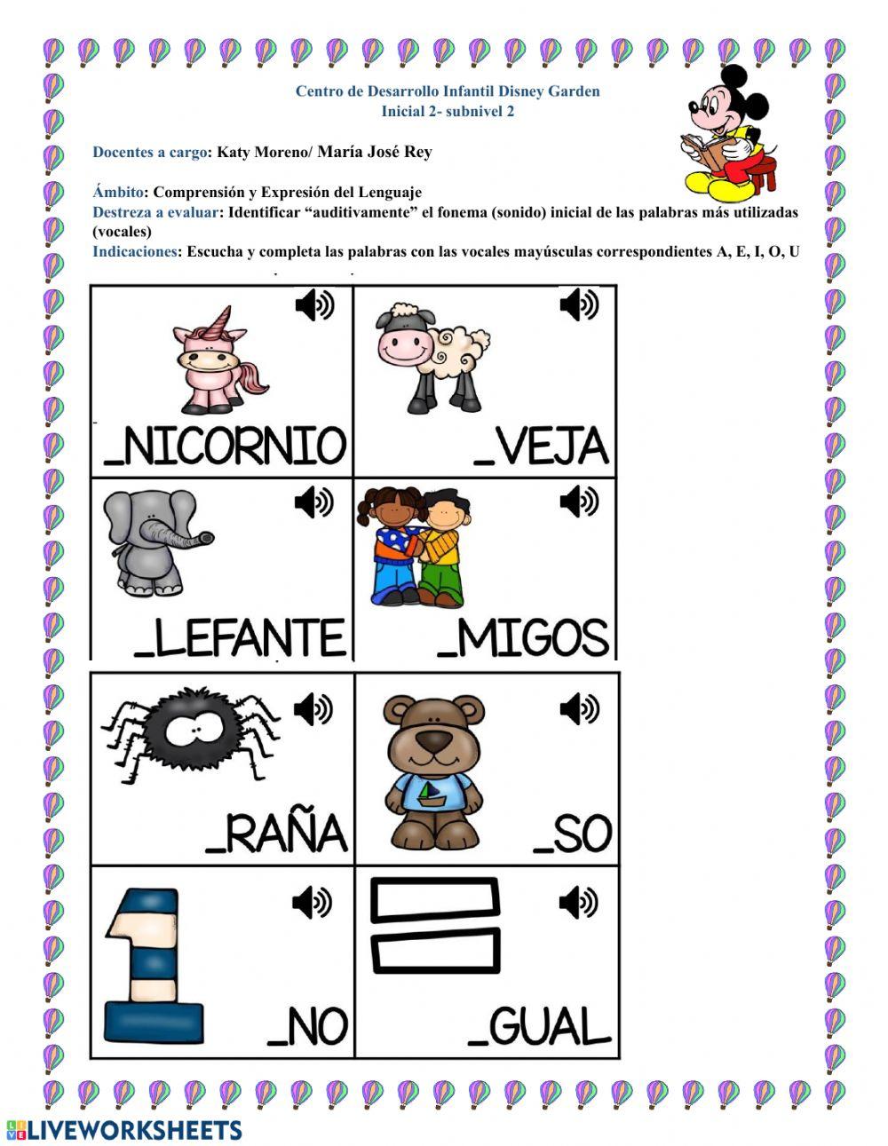 Ámbito Comprension y Expresion del Lenguaje