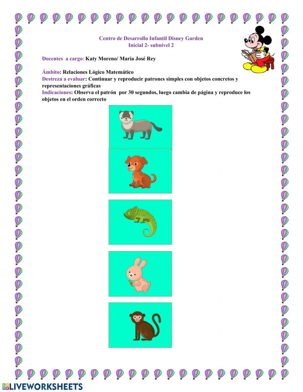 Ámbito Relaciones  Lógico Matemático