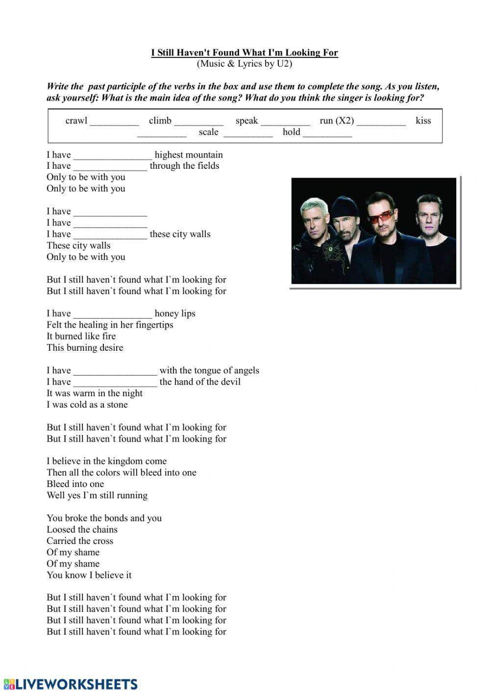 I Still Haven't Found What I'm Looking For