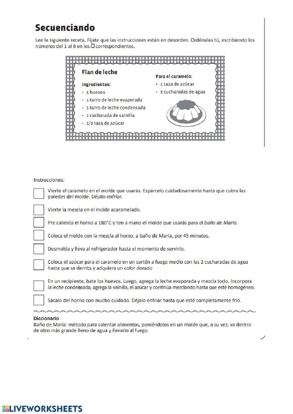 Ejercicios de secuenciación