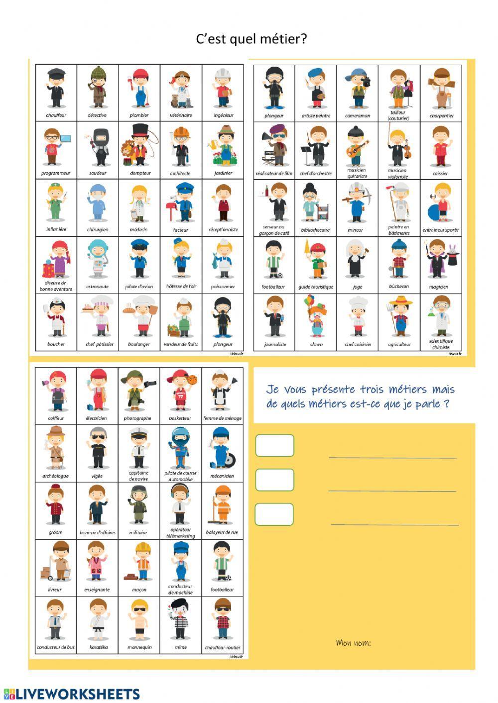 C'est quel métier?