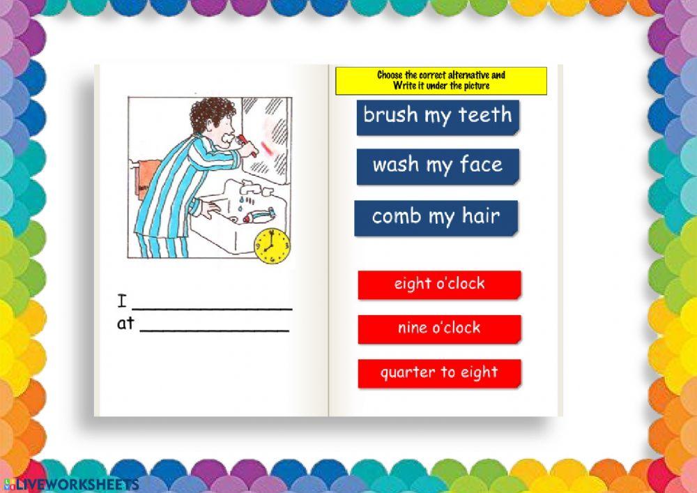 Daily Routines (Writing)