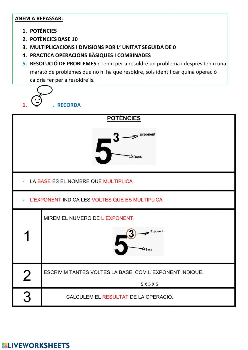 Repàs matemàtiques