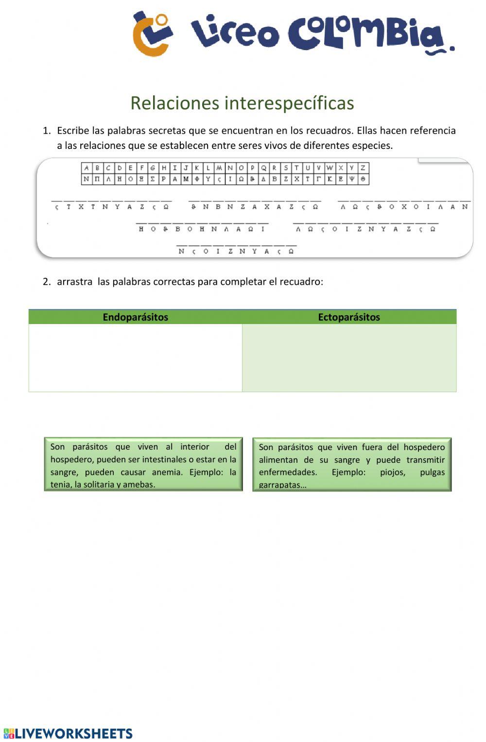 Relaciones interespecificas