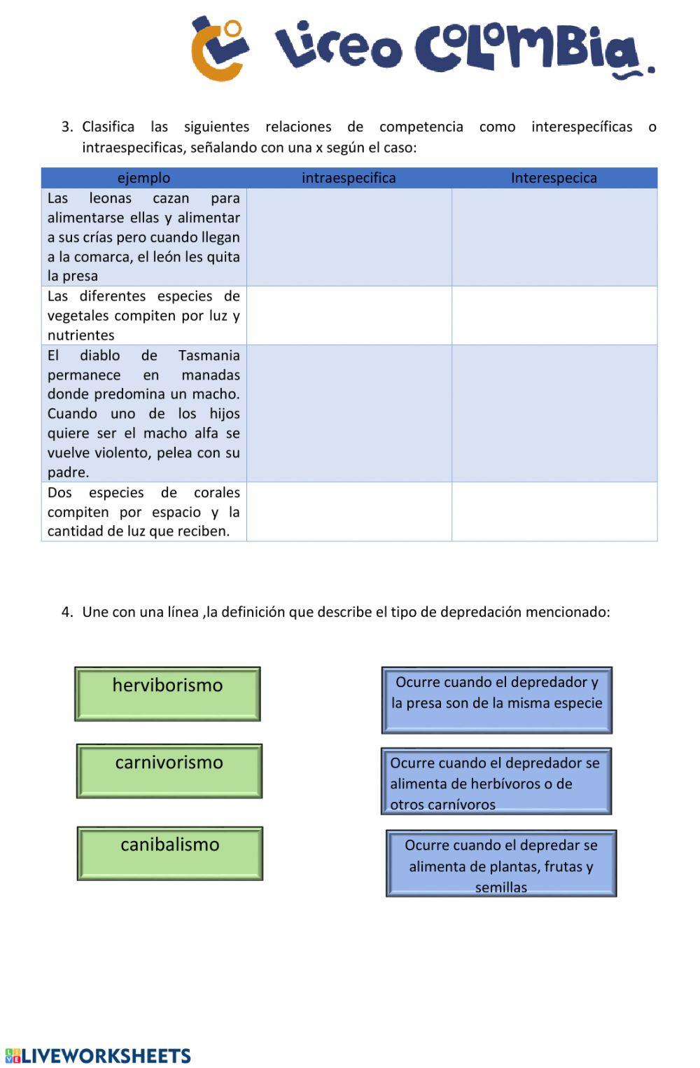 Relaciones interespecificas