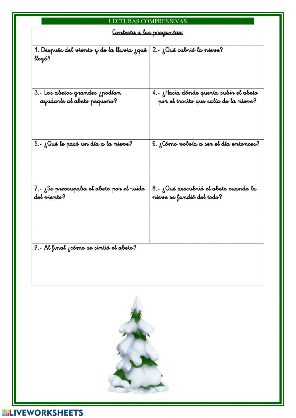 Lectura: El abeto.