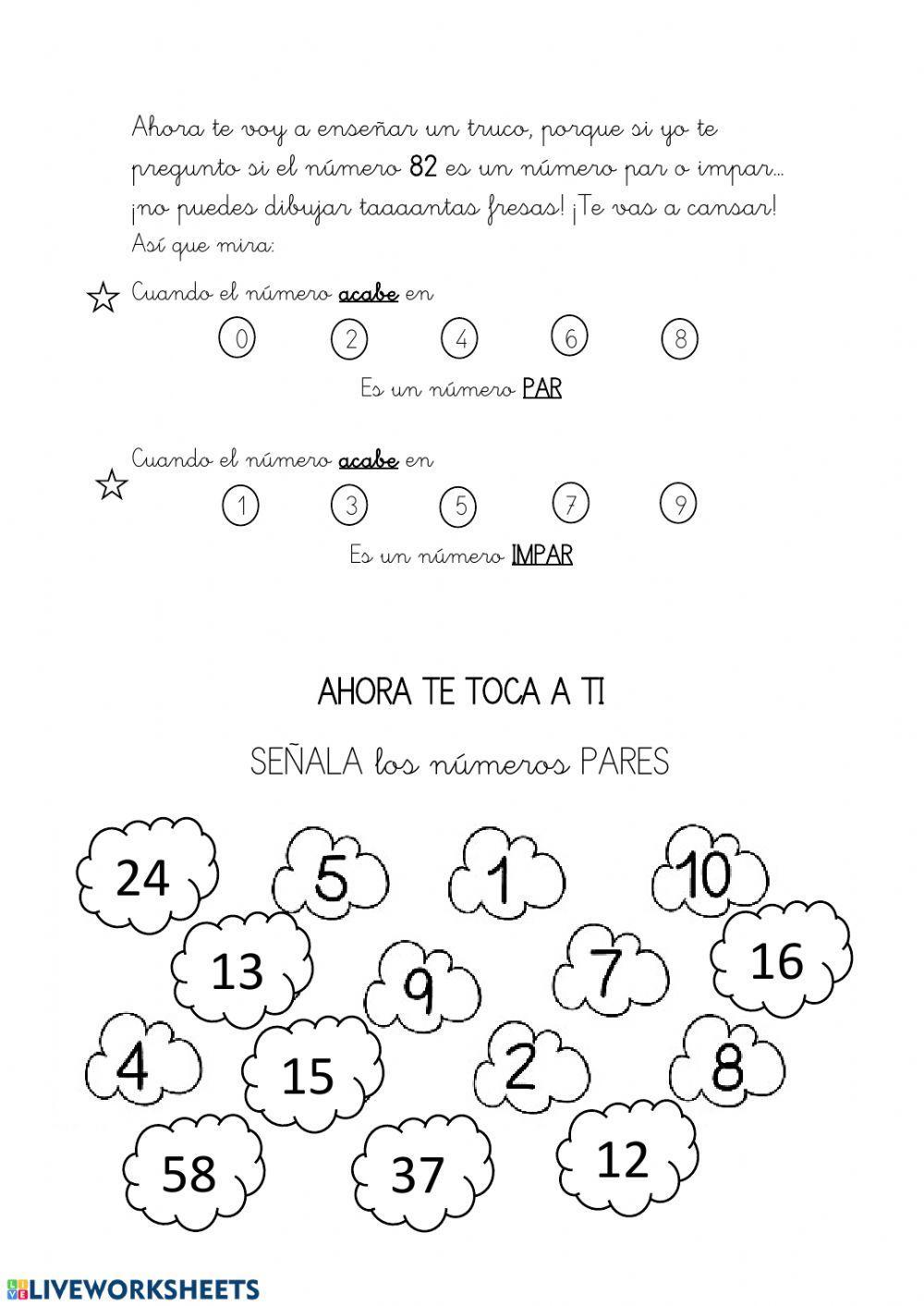 Números pares e impares