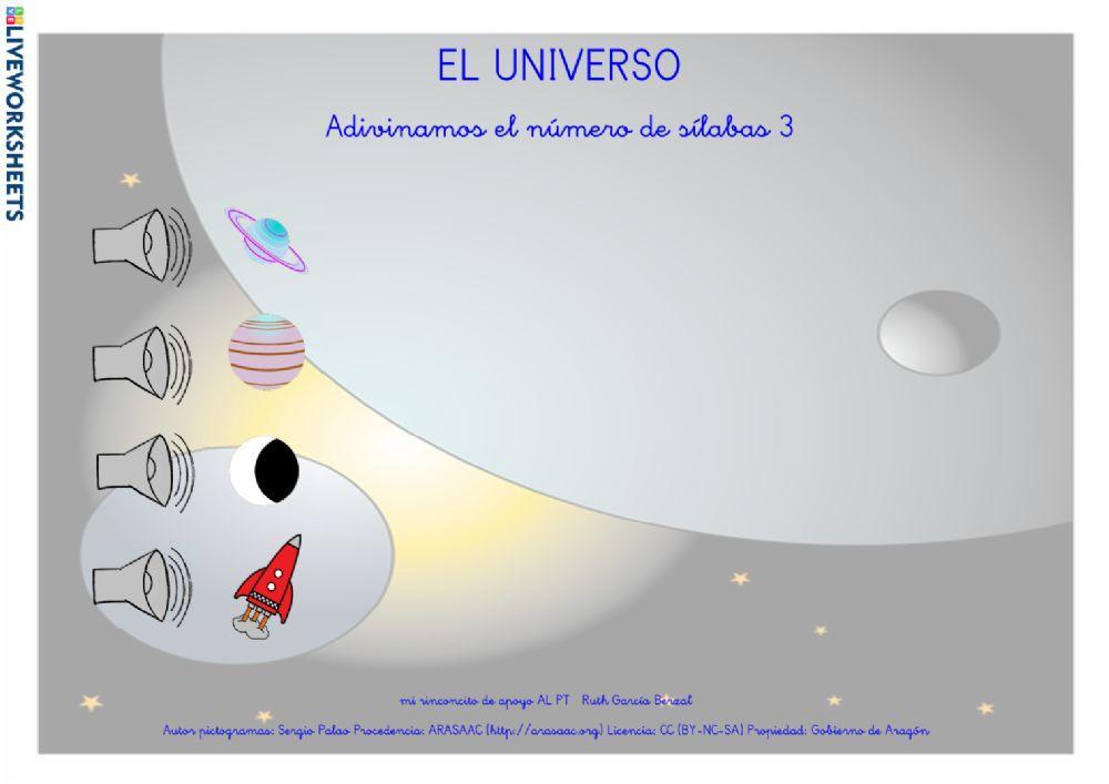 El universo: silabeo 3