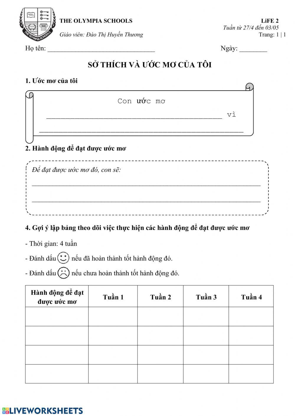 Ước mơ của con