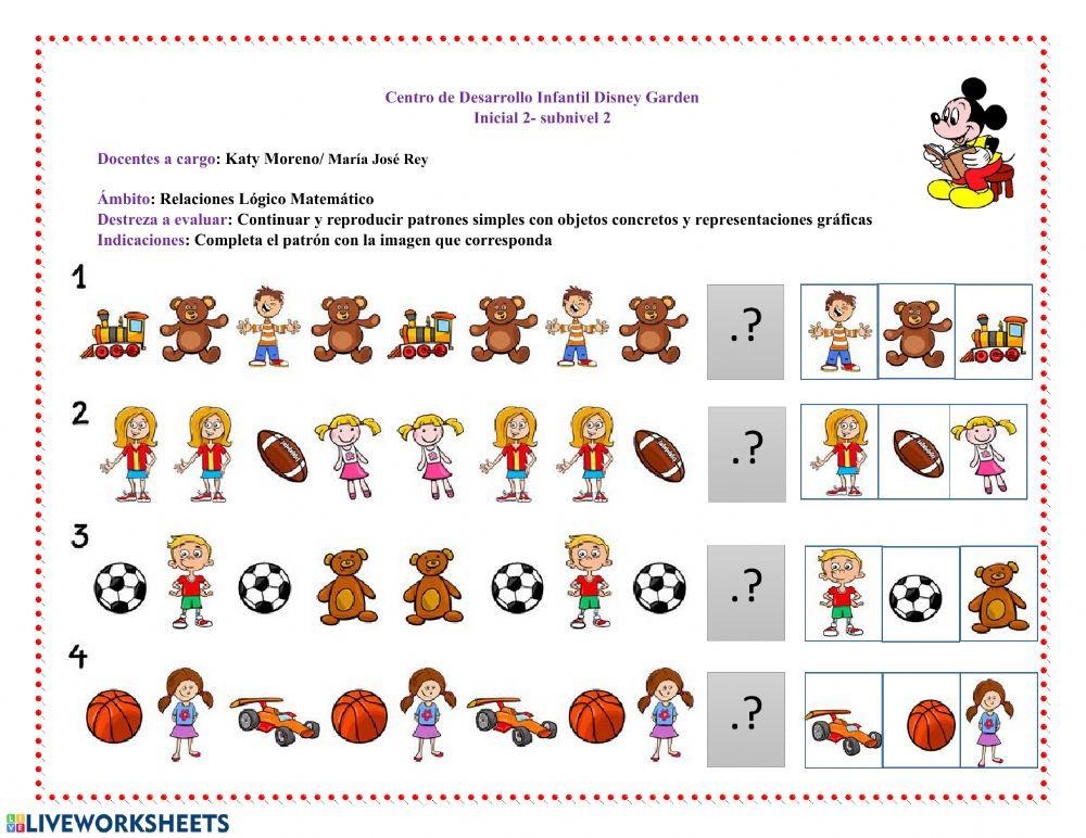 Ámbito Relaciones  Lógico Matemático