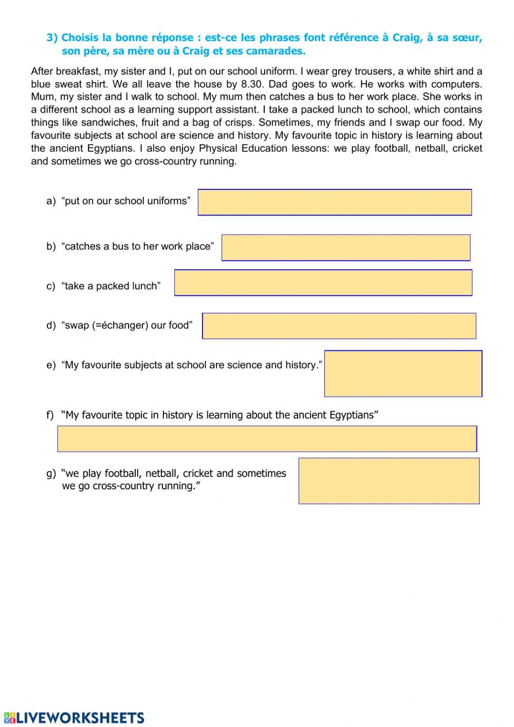 The life of an English kid