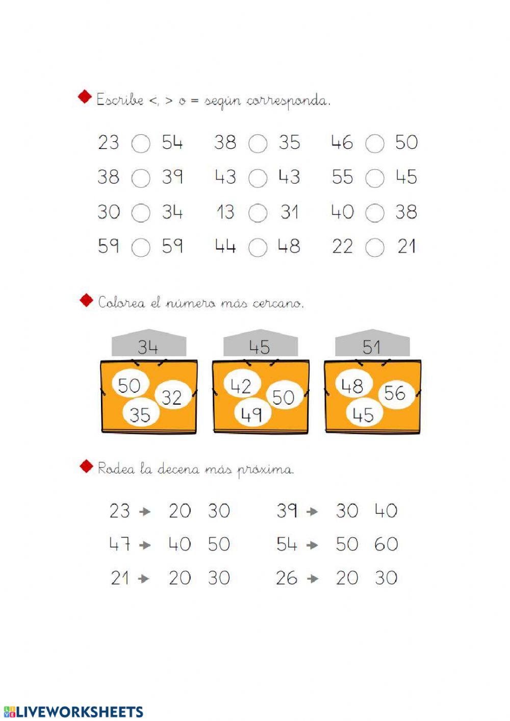 Orden de los números