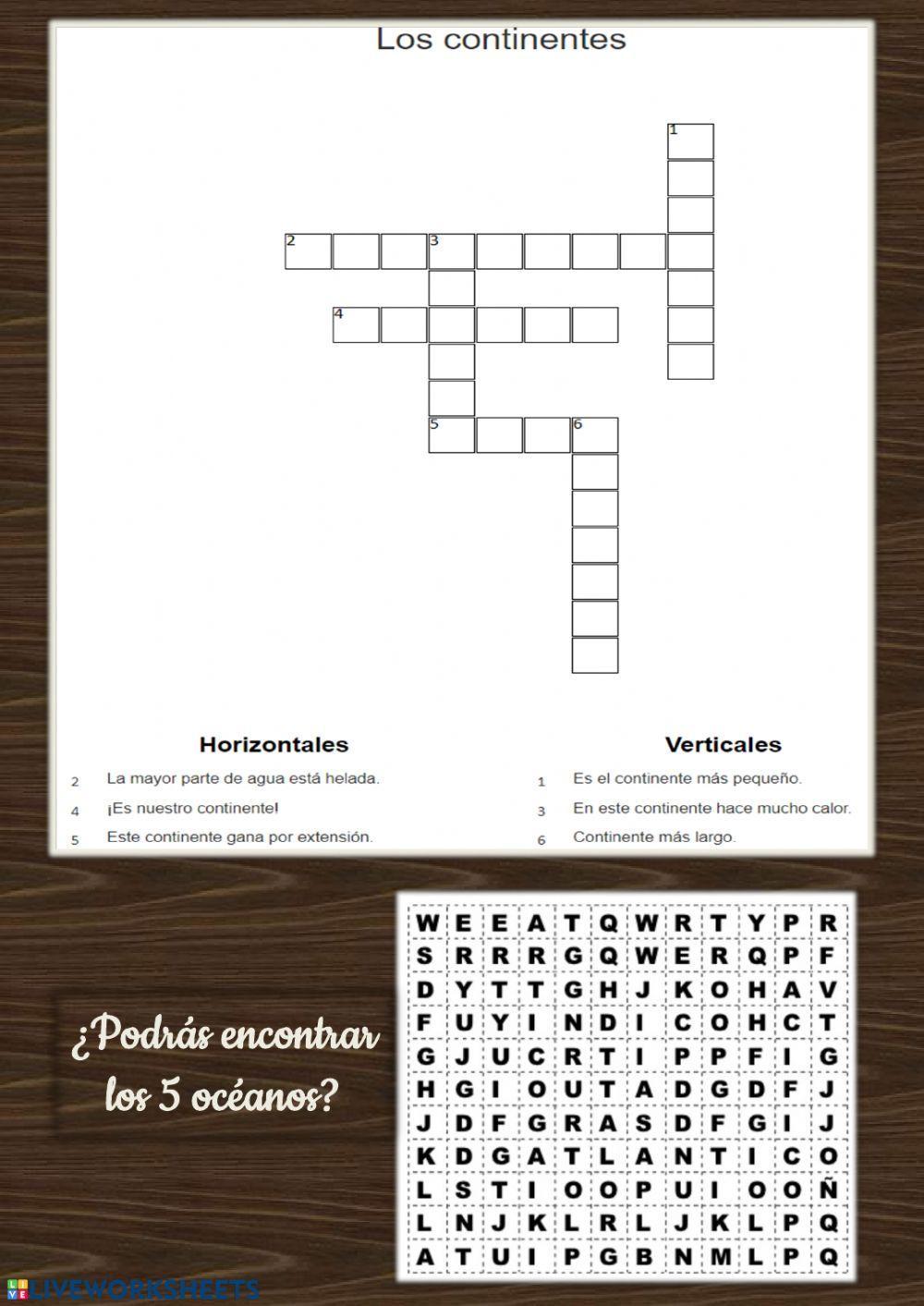 Óceanos y continentes