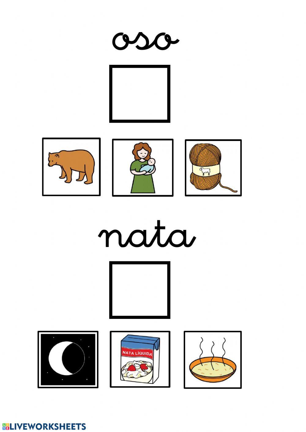 Lectura global palabras