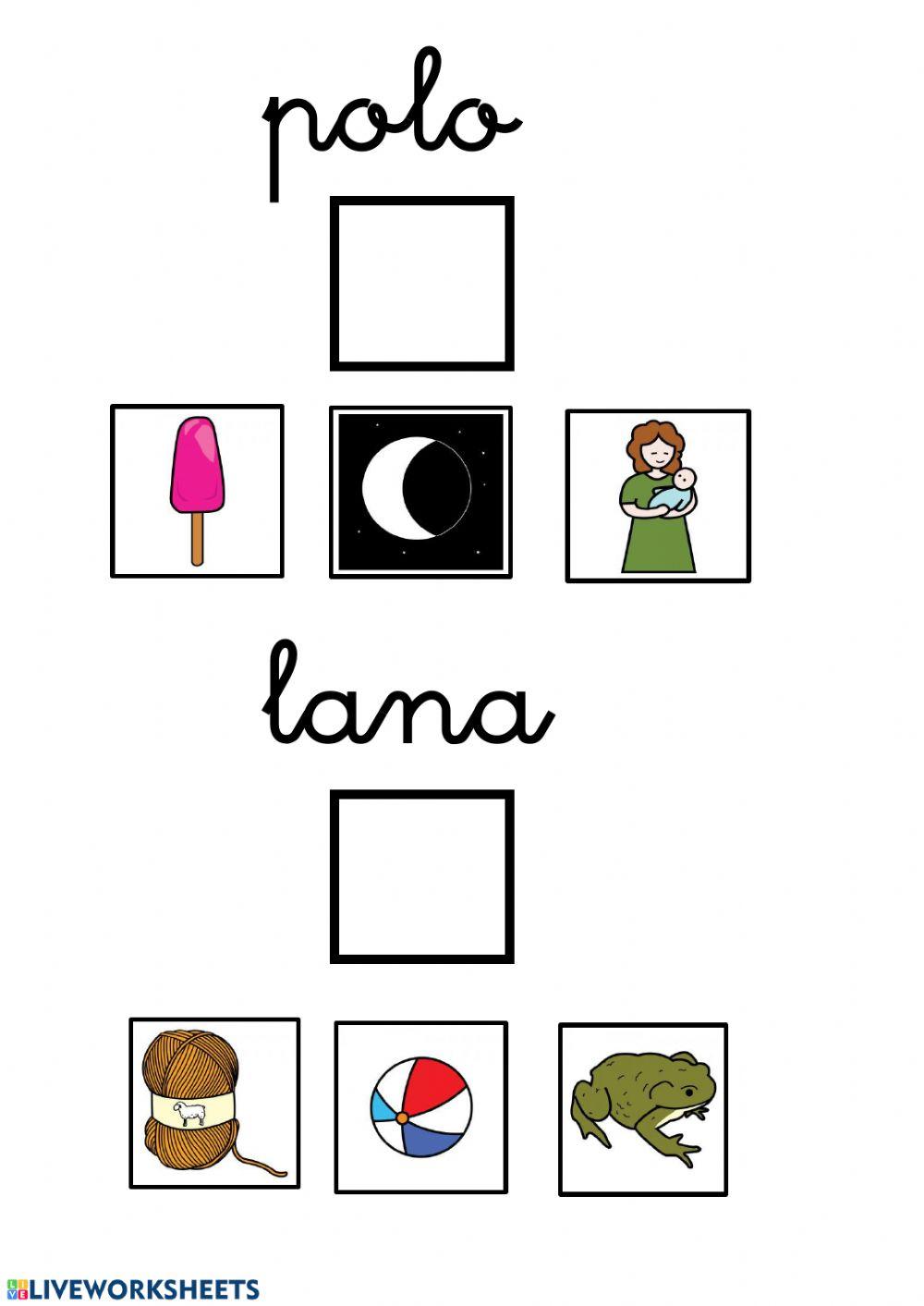 Lectura global palabras