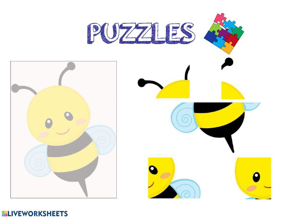 Puzzles de animales 4-5 piezas