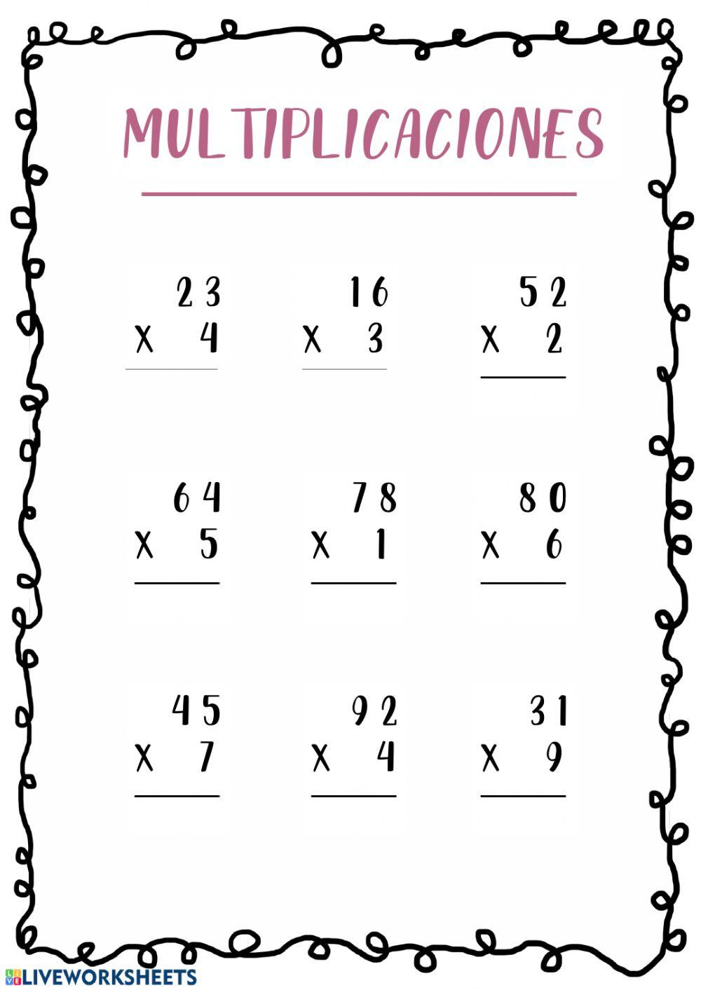 Multiplicaciones