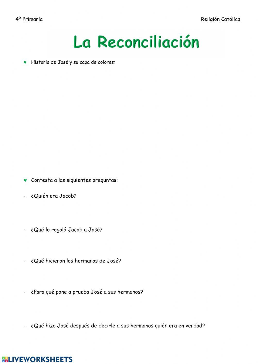 4º Sacramentos Free Interactive Worksheets 127833