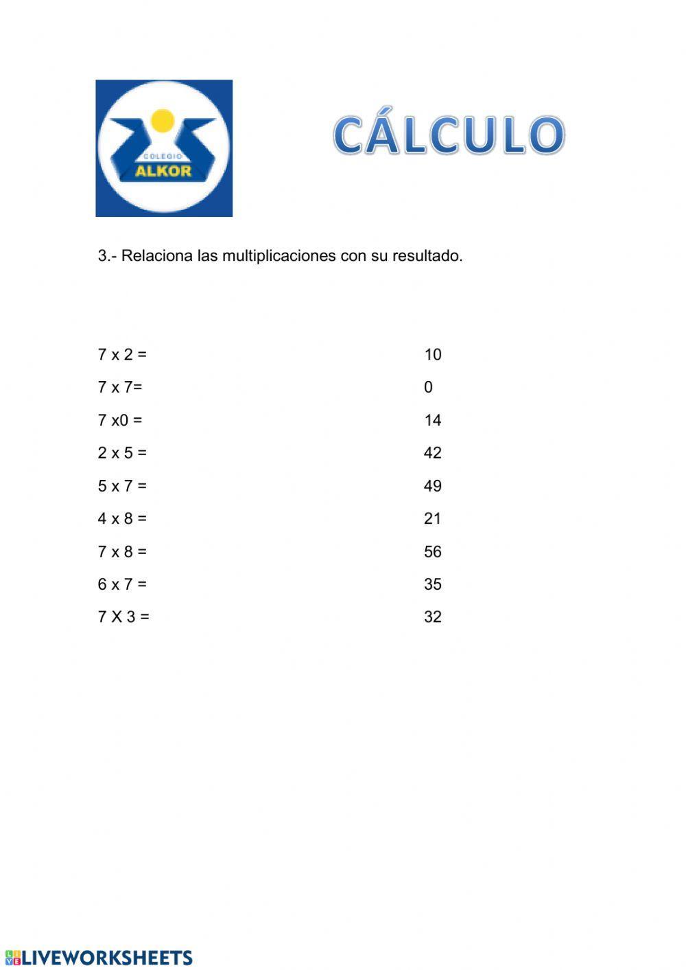 Cálculo 2º Primaria