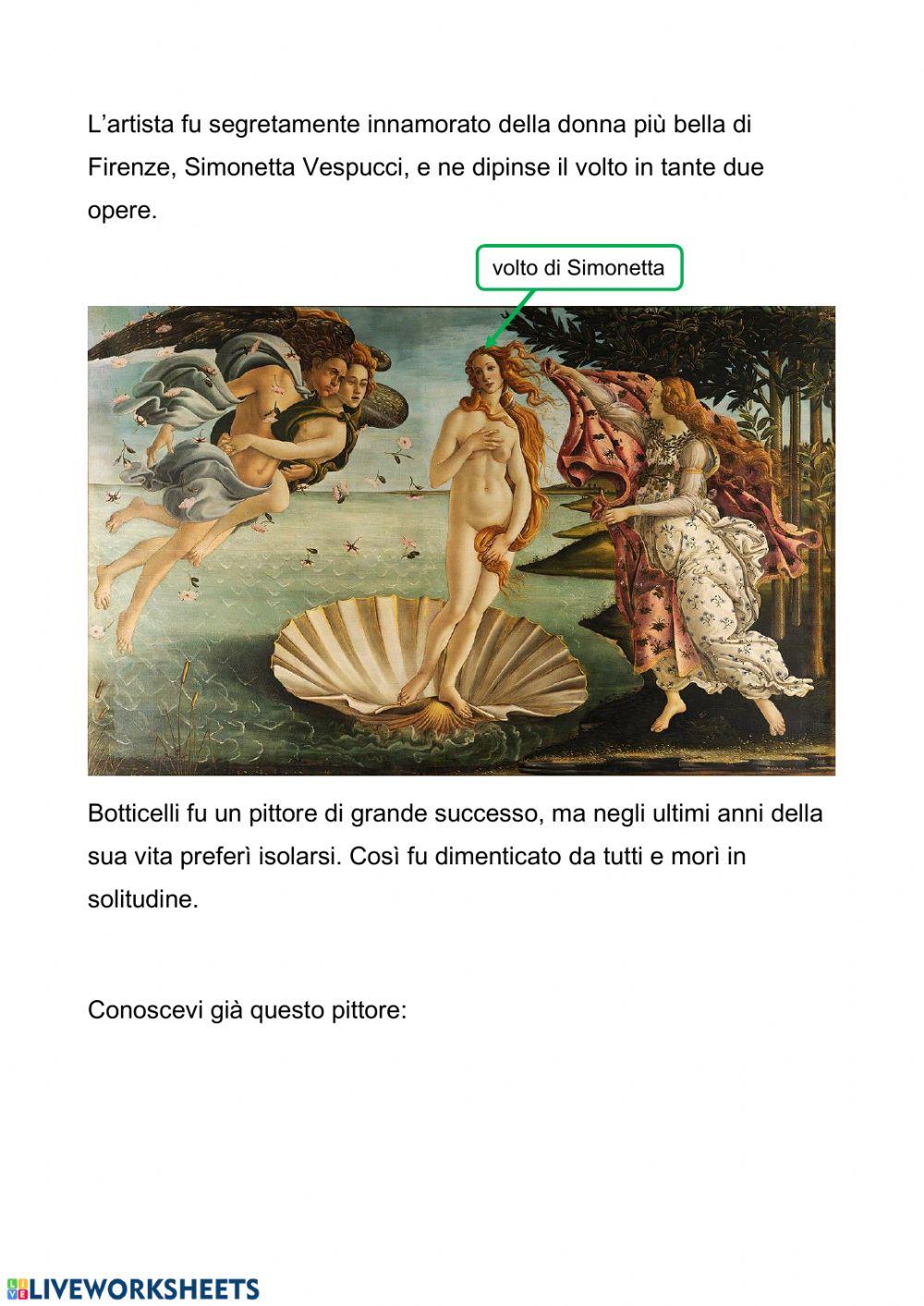 Vita e opere di Botticelli