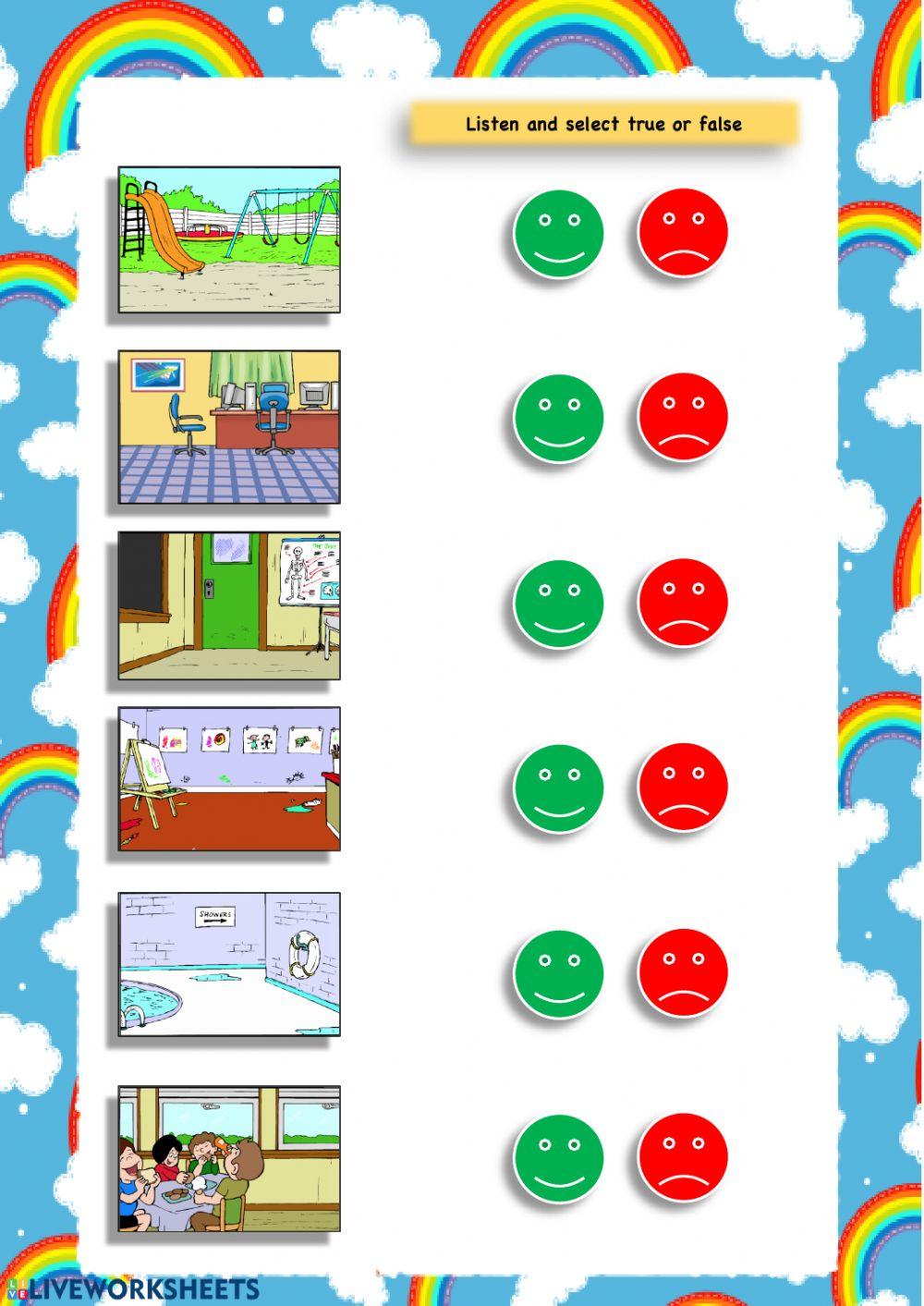 School Rooms ( Listening )