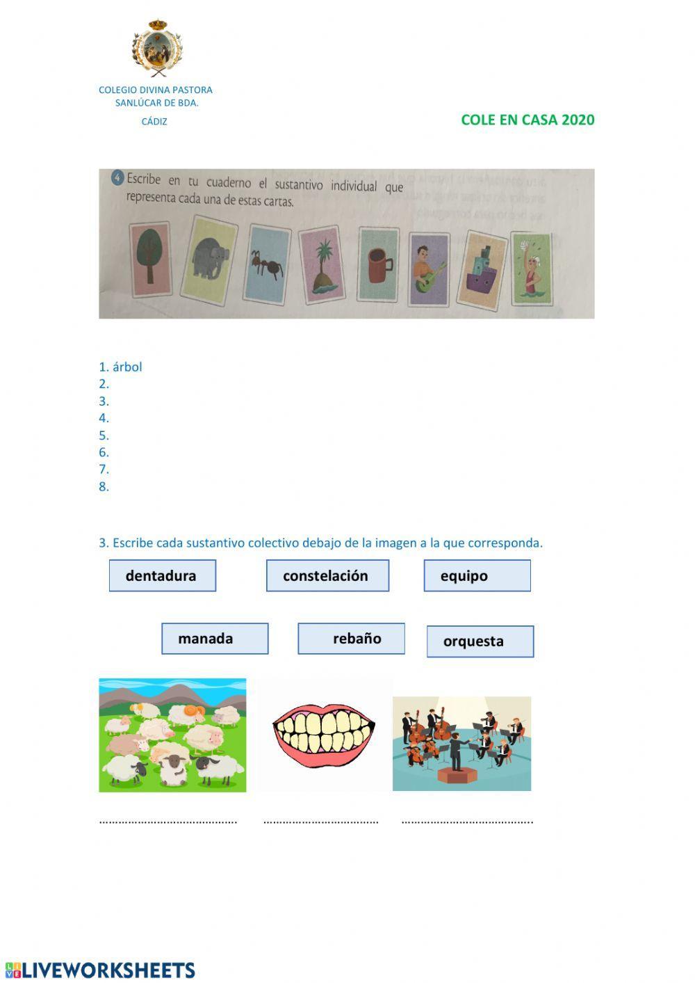 SUSTANTIVOS (comunes, propios, individuales, colectivos)