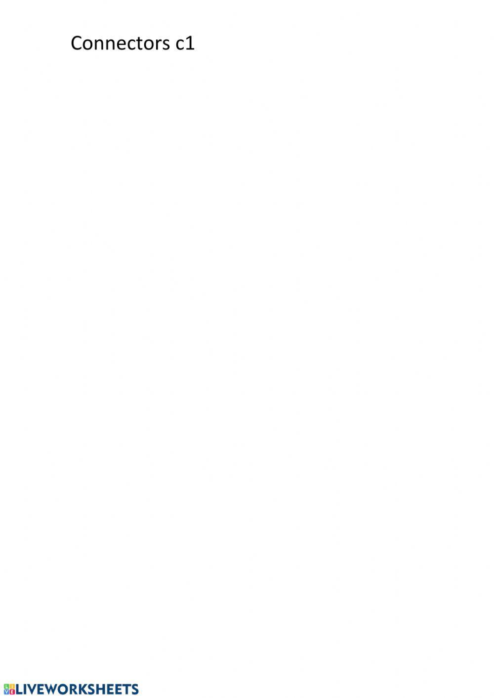 English Solutions Vigo connectors C1