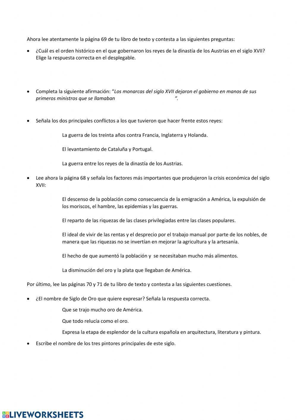 La decadencia del Imperio s. XVII