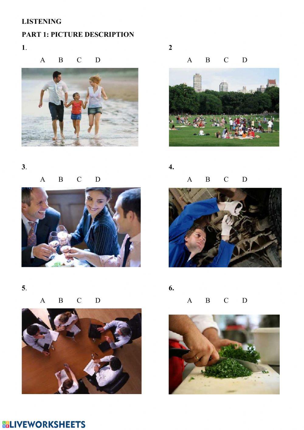 TOEIC listening - half full