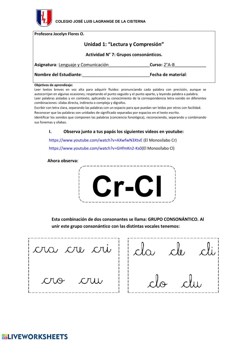 Guía N° 7 Lenguaje y Comunicacción