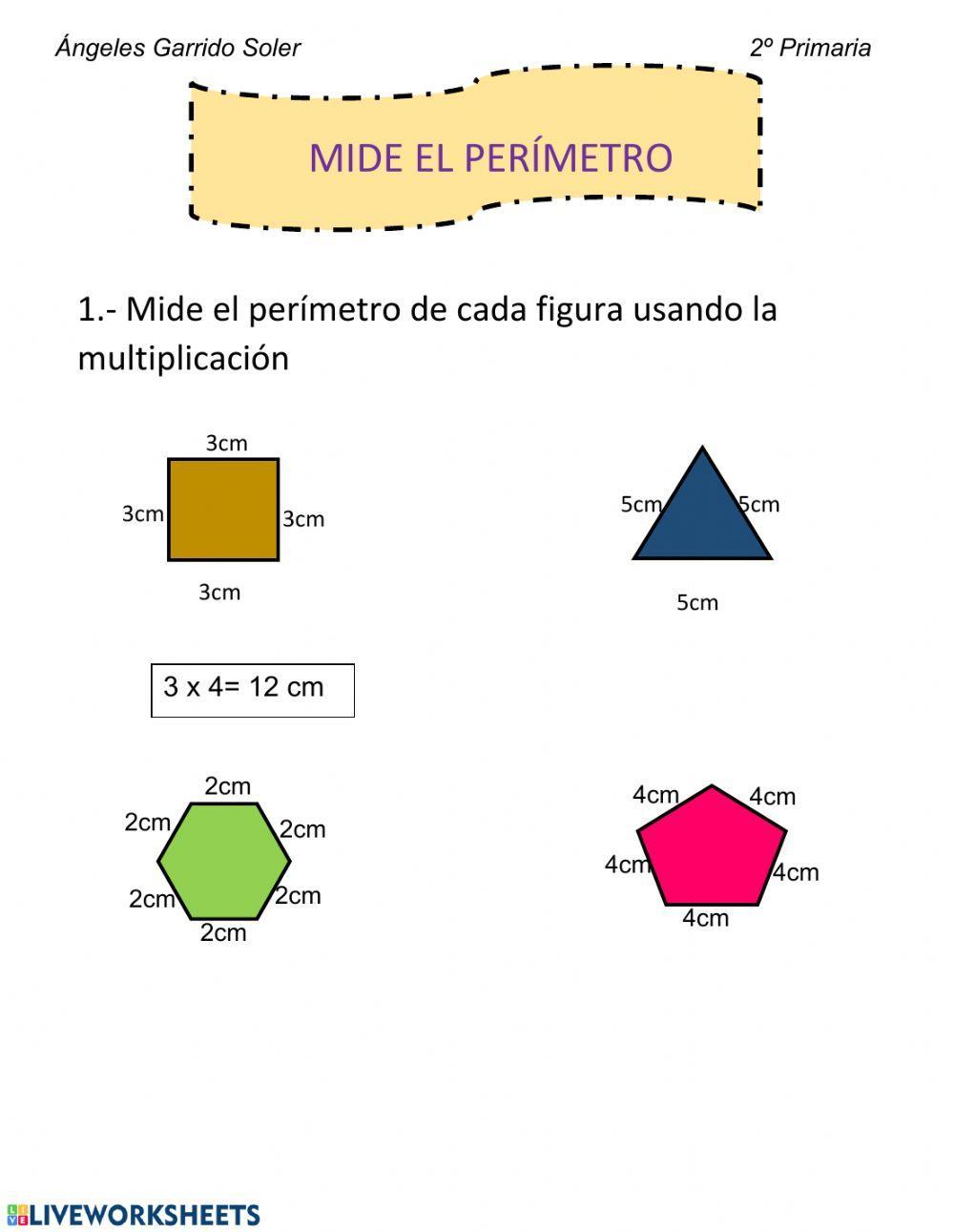 Mide el perímetro
