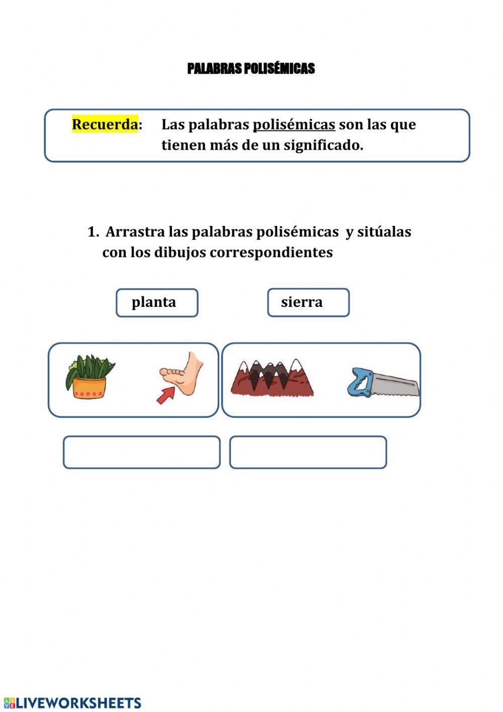 Palabras polisémicas