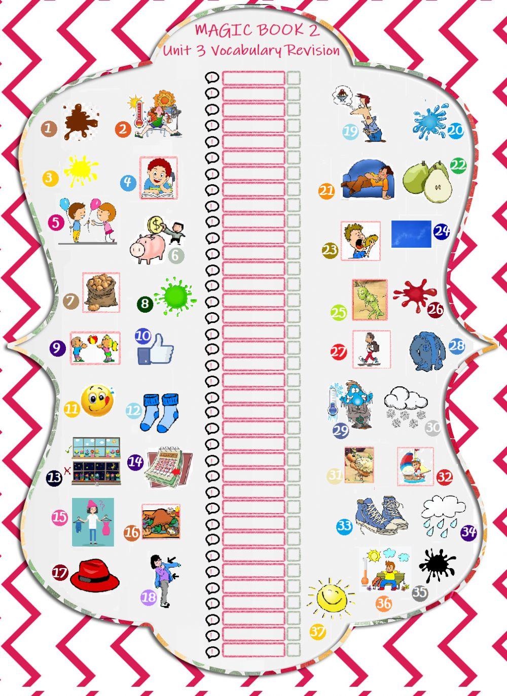 Magic Book 2 Unit 3 Vocabulary Revision