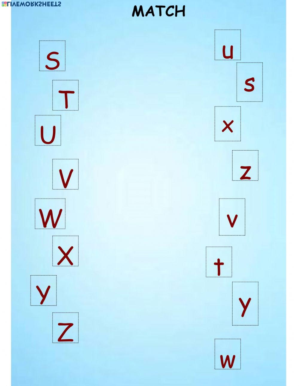 Match Ss - Zz Match Ss - Zz