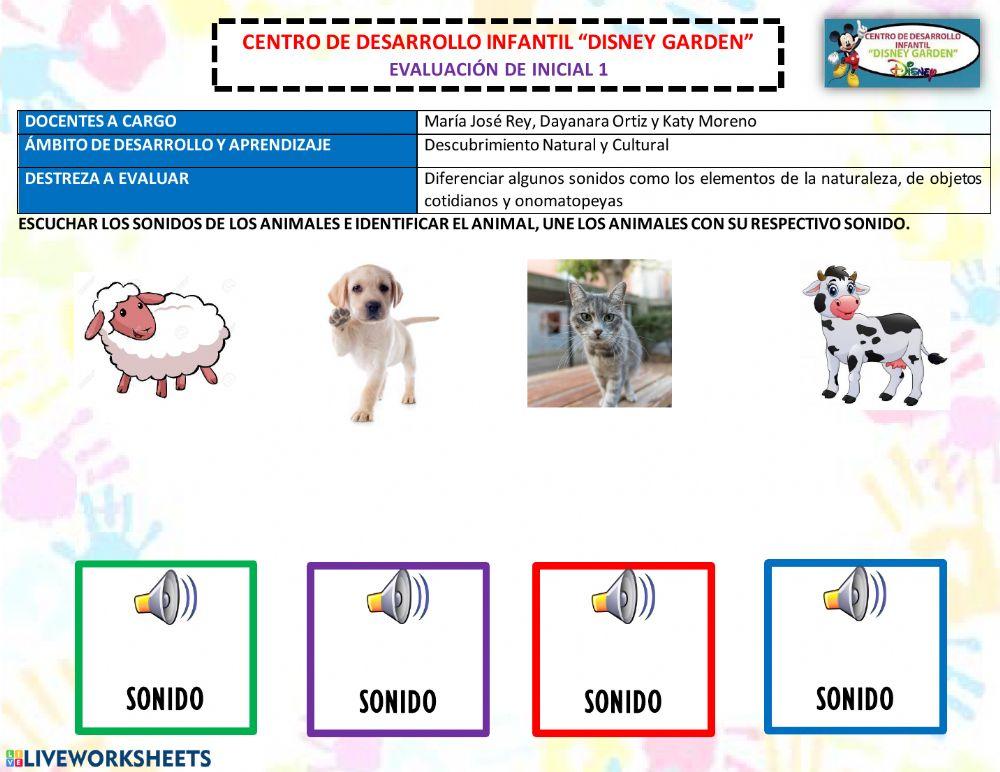 Los sonidos de los animales