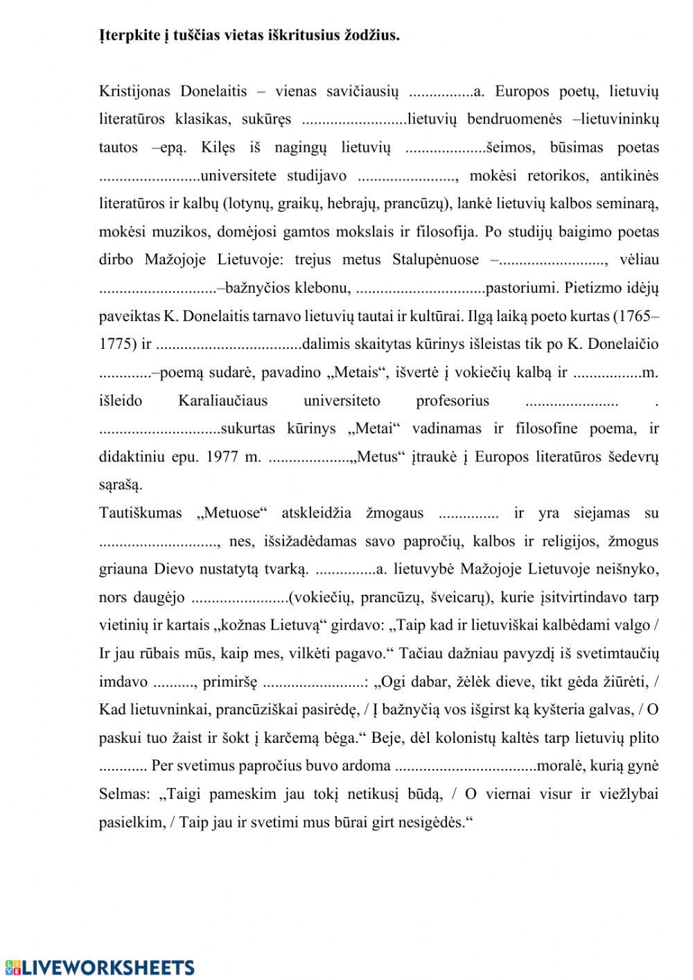 Kristijonas Donelaitis