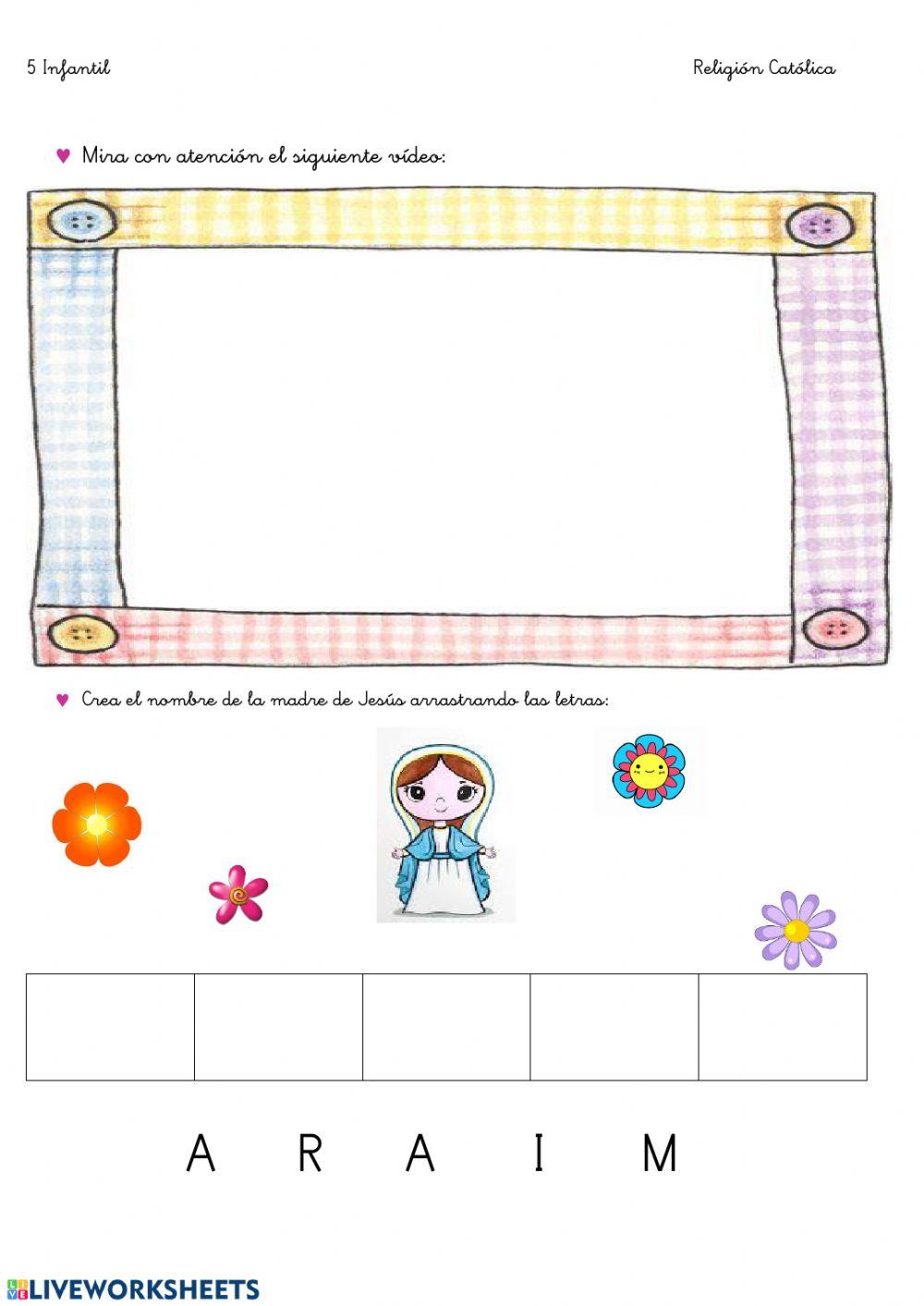 5 Infantil, María madre de Jesús 1