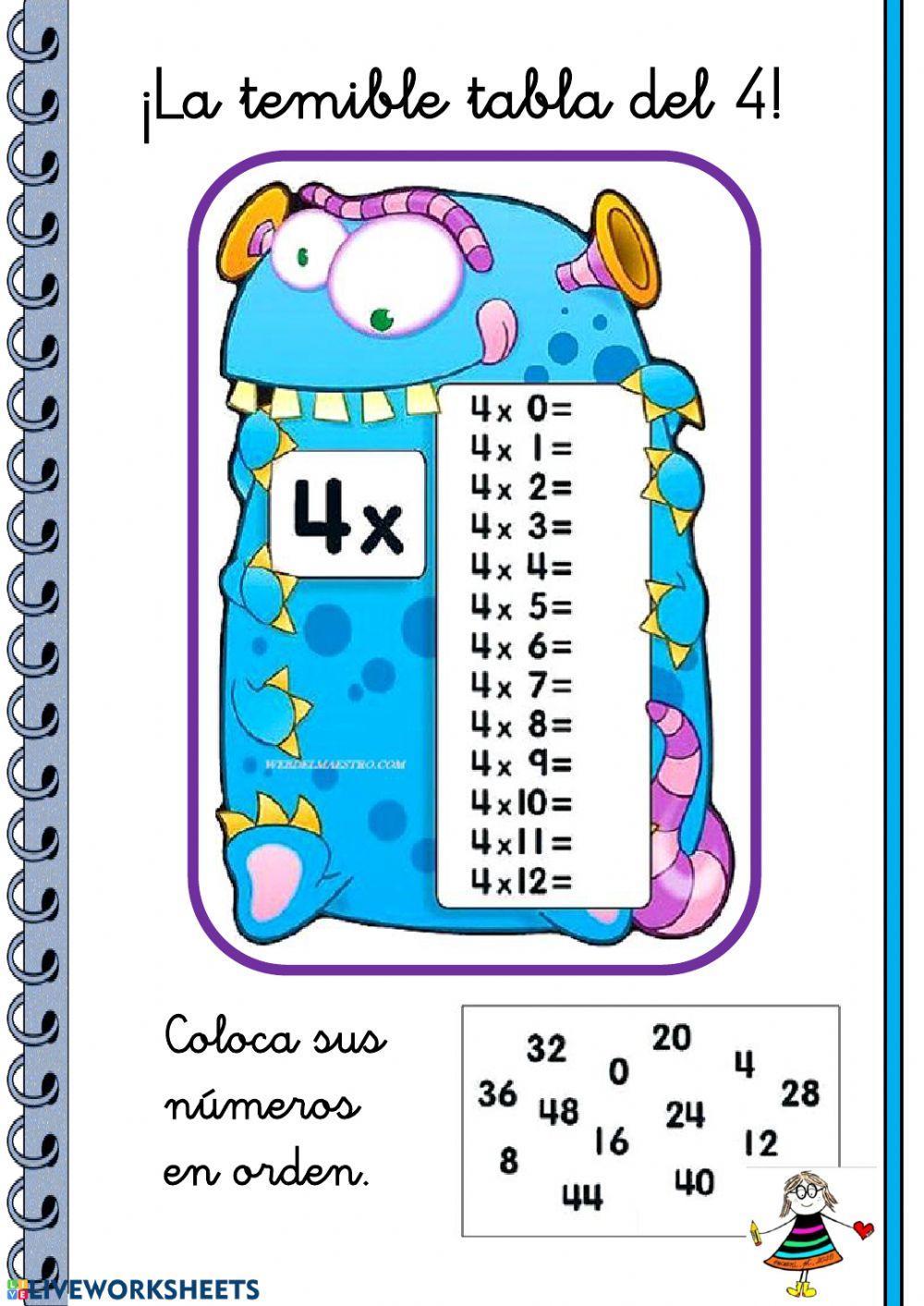 Revuelto de números -el 4-