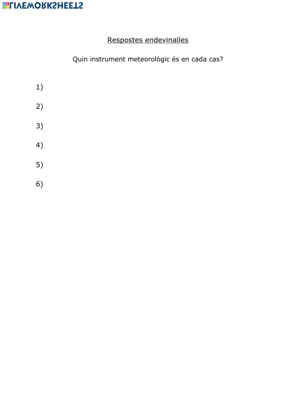 Respostes endevinalles