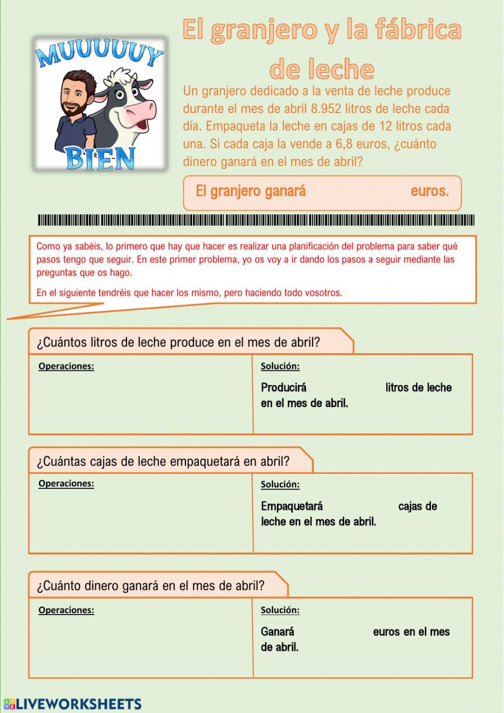 El granjero y la fábrica de leche