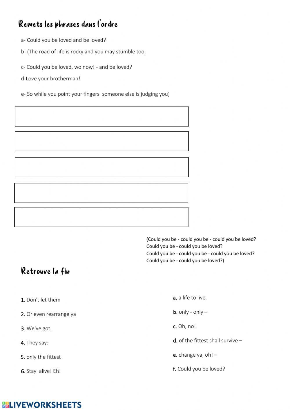 Bob Marley Could you be loved