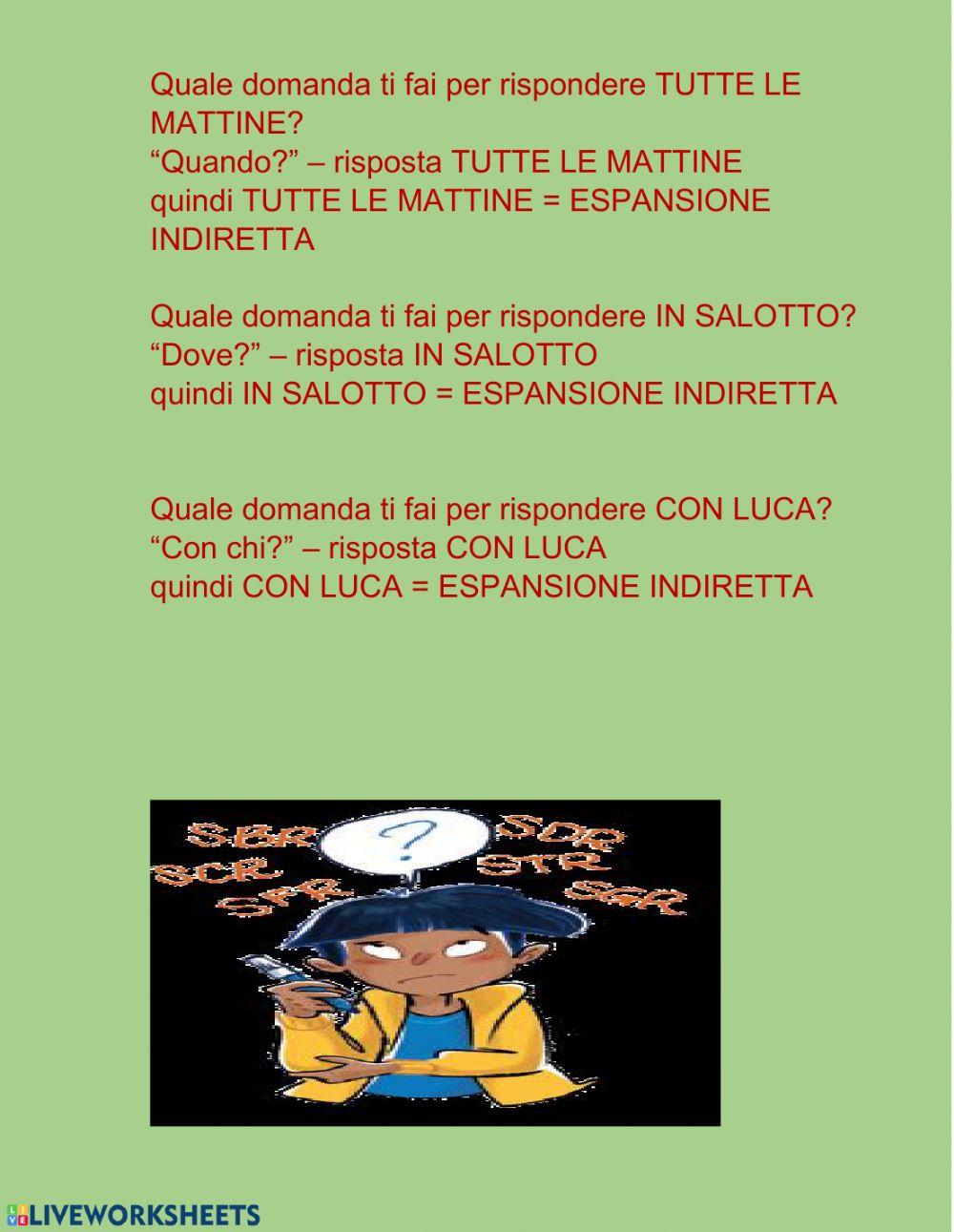 Analisi logica della frase