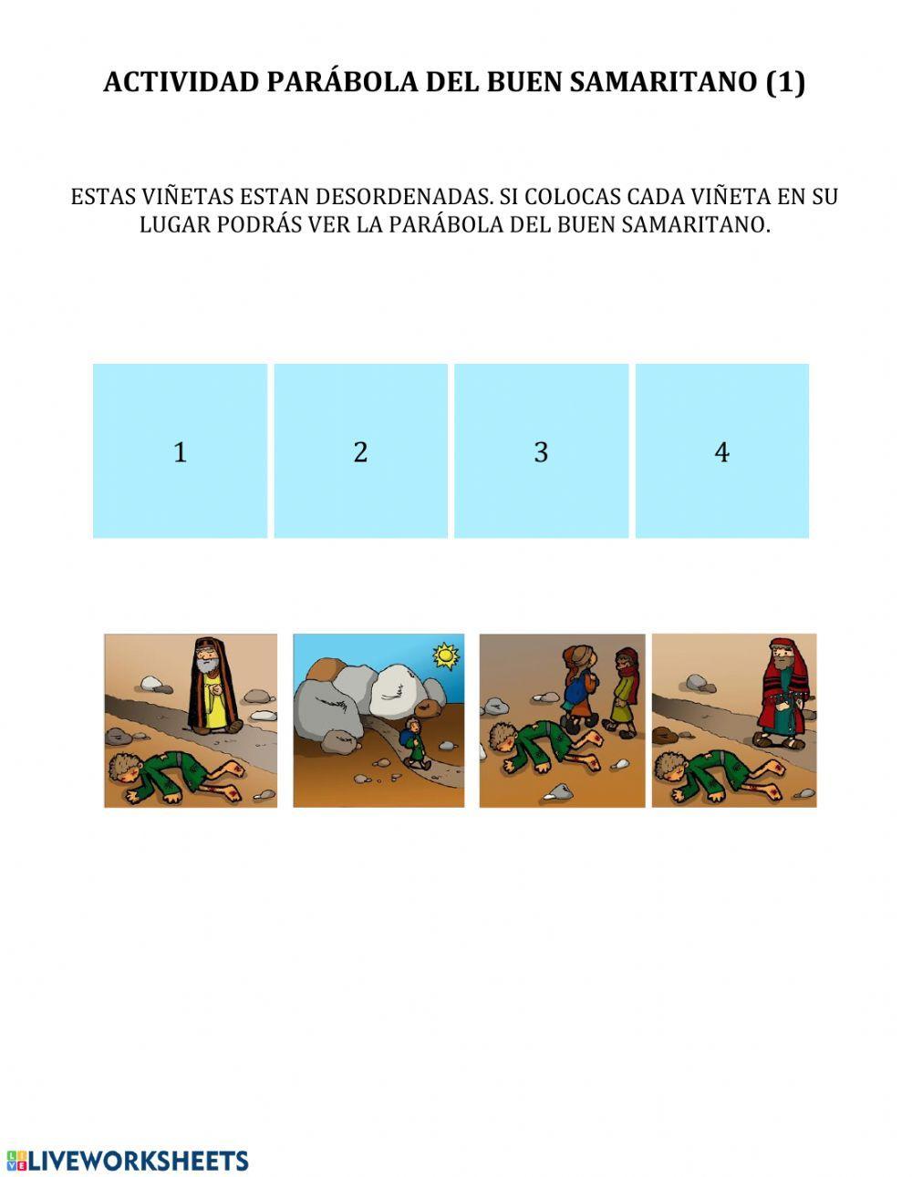 Actividad parábola del buen samaritano