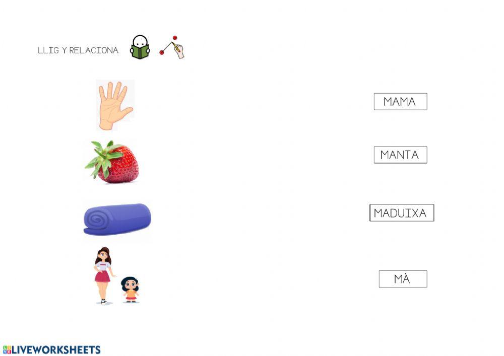 Lectoescriptura lletra -m- (majúscula)