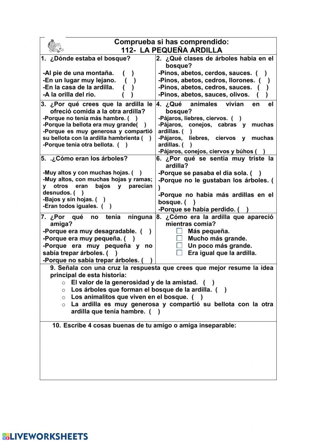 Comprensión lectora