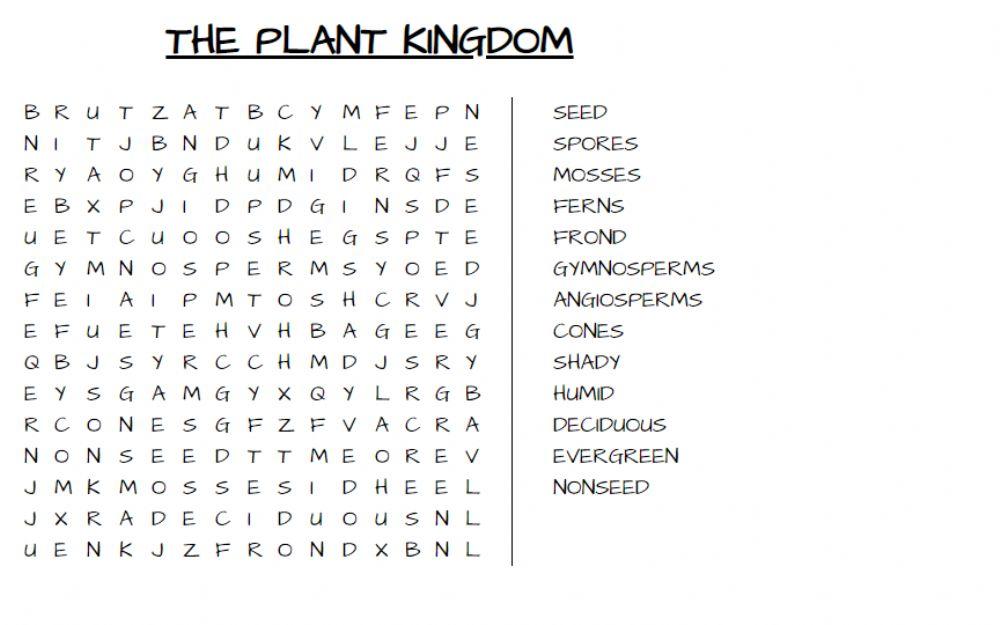 The plant kingdom