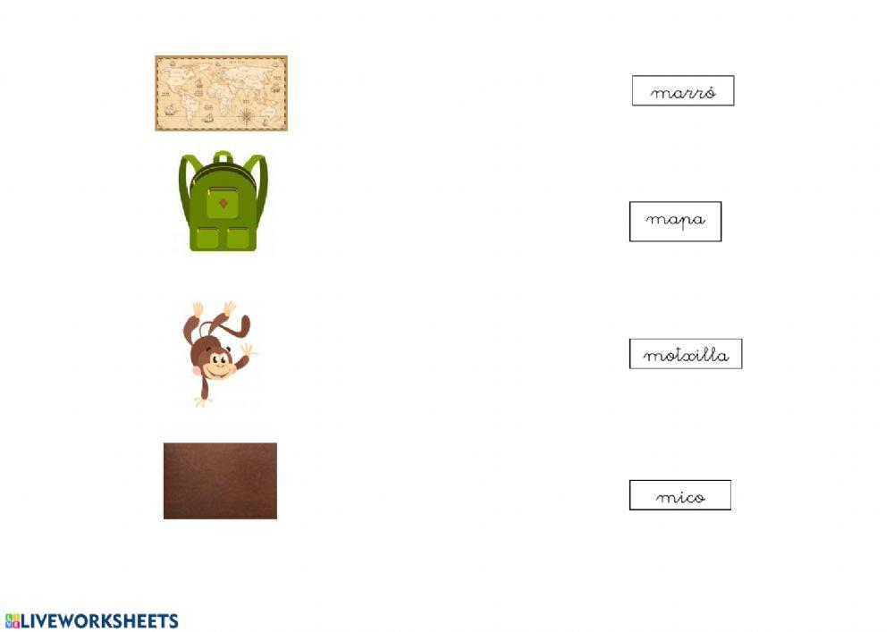 Lectoescriptura lletra -m- (minúscula)